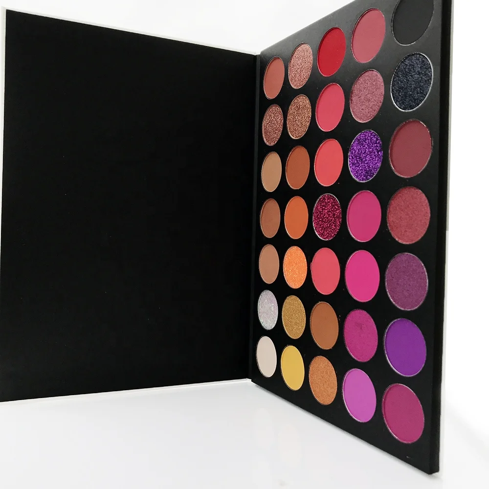 Новинка, Палетка теней для век 35 цветов, частная торговая марка, матовые мерцающие блестящие косметические тени для век без жестокости, OEM
