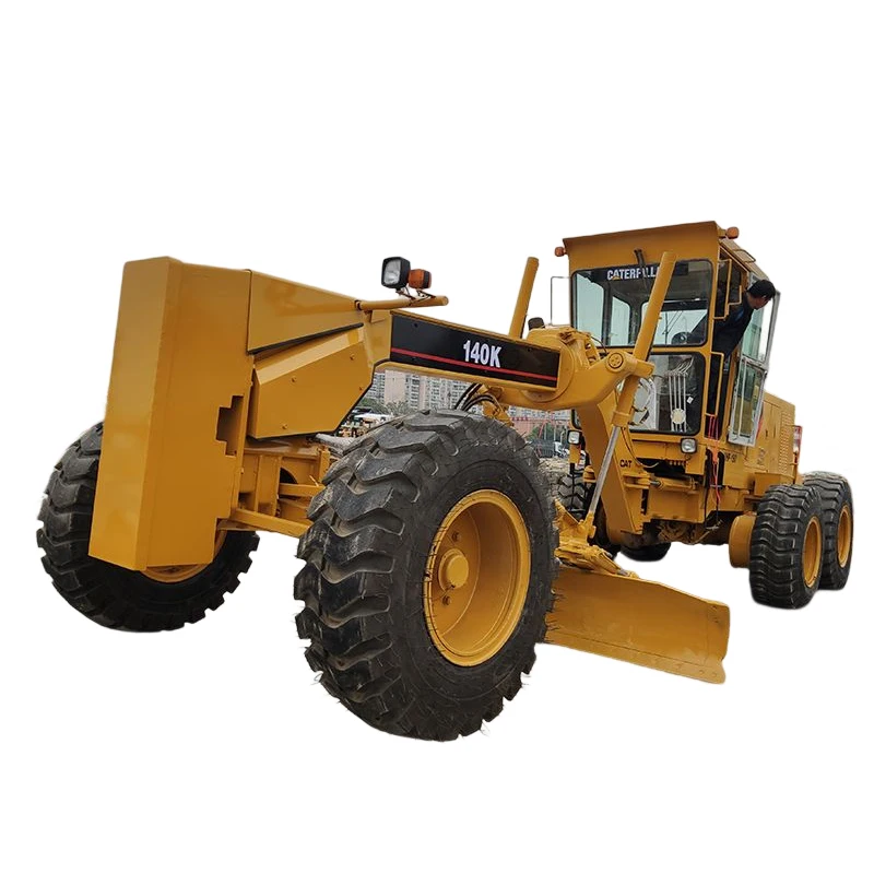 Подержанный cat 140k автогрейдер автогрейдеры в хорошем состоянии