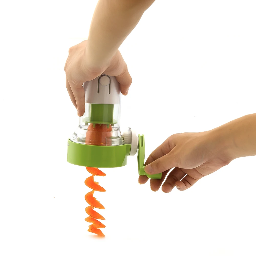 Hand rotary commercial carrot vegetable spiralizer