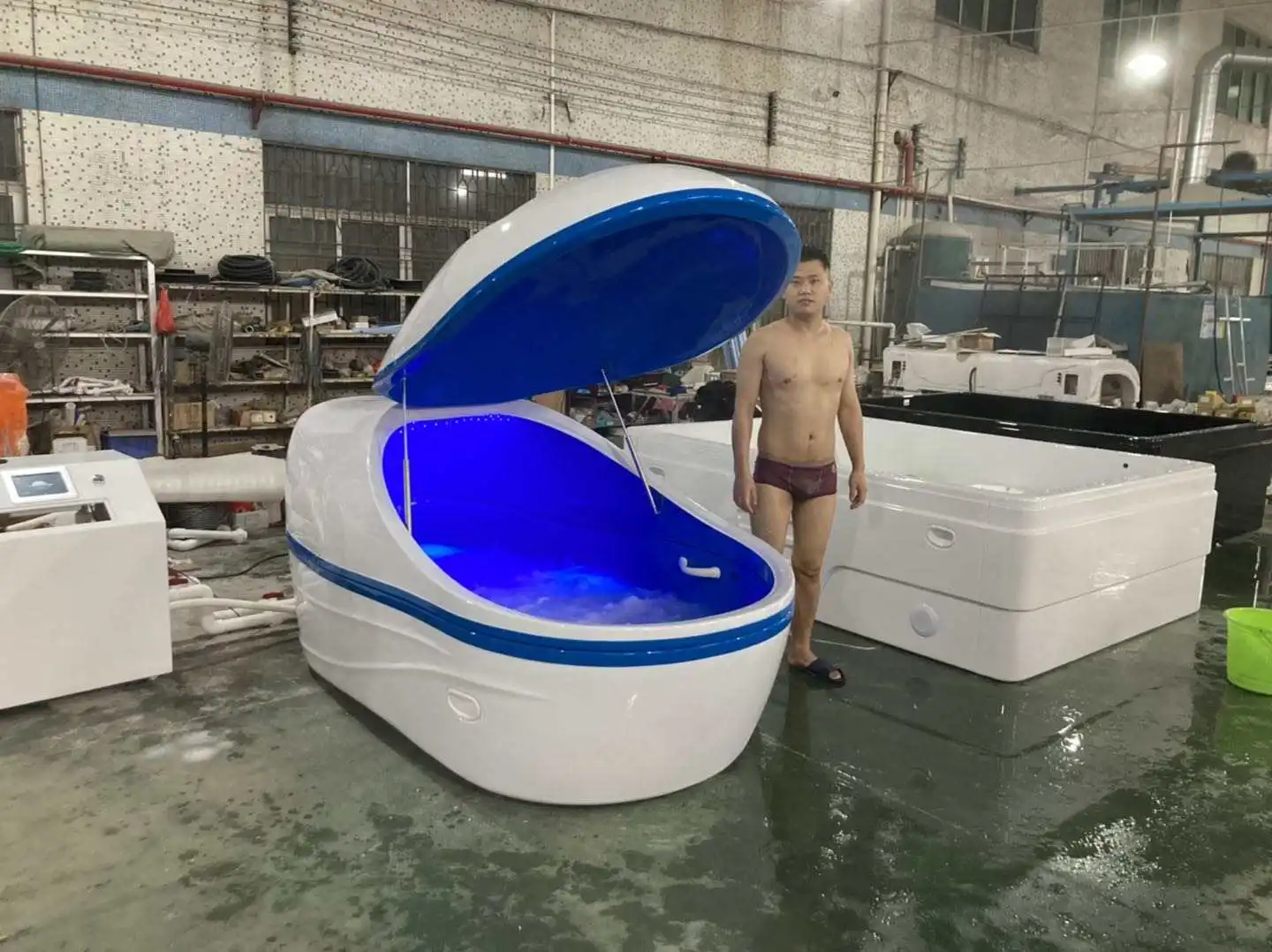 Large Salt Water Floatation Therapy Tank Swim Floating Massage SPA Pod Reducing Stress sensory deprivation tank pod spa capsule