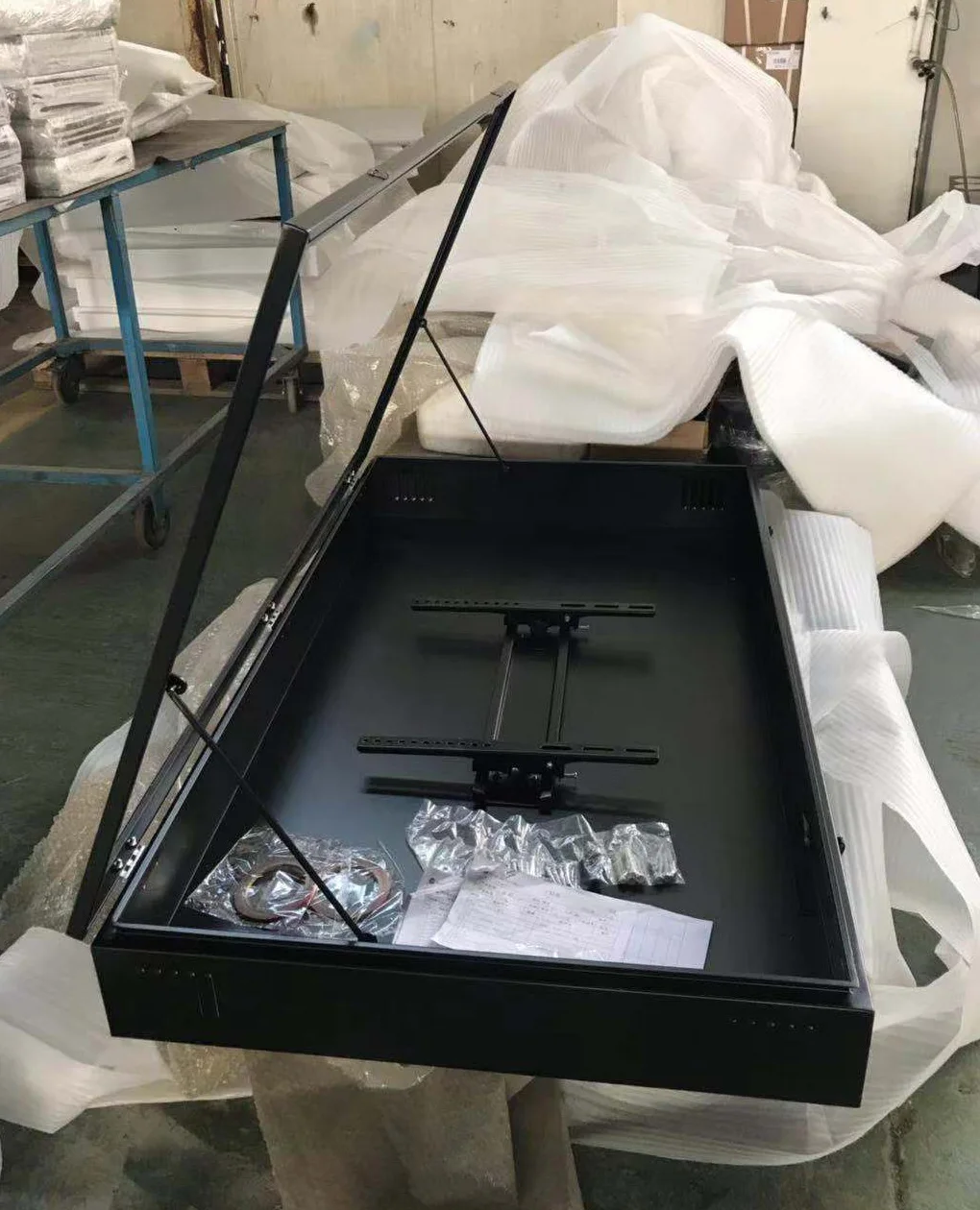 Настенный ТВ-шкаф на заказ, светодиодный ЖК-экран, монитор, шкаф для телевизора