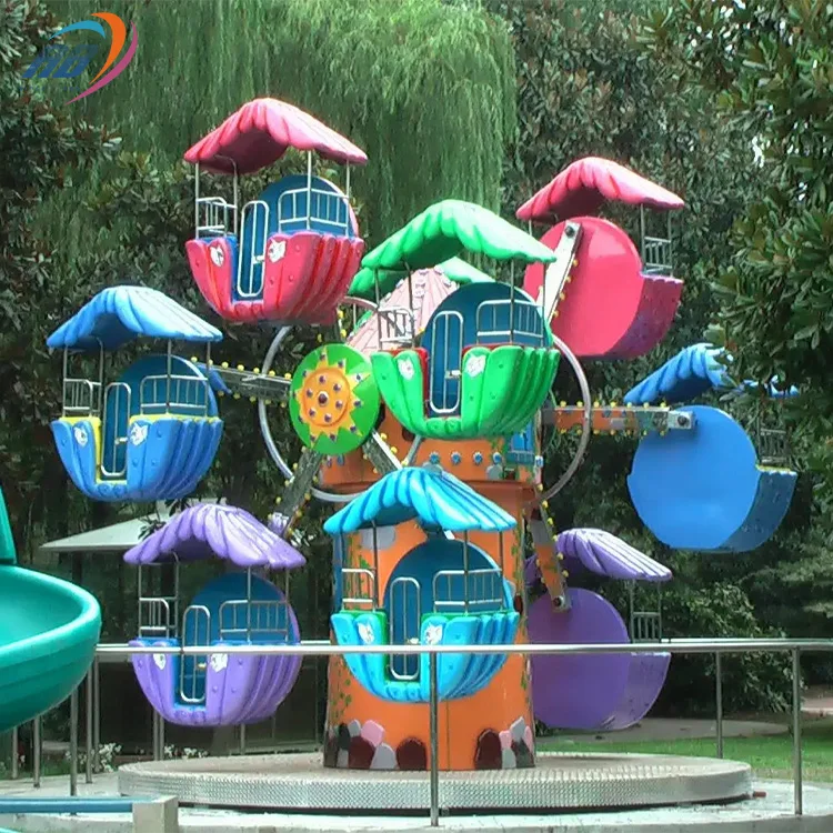 12 Seats Cheap Children Playground Indoor Amusement Park Rides Kids Small Mini Electric Ferris Wheel For Sale