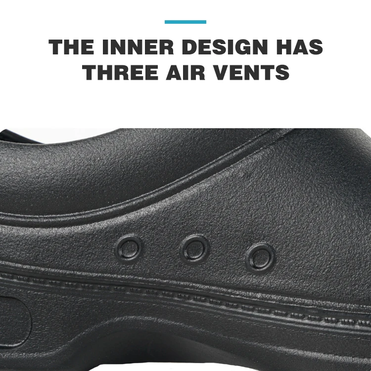 Custom White Eva Anti-Oil Black Resistant Working Chef Rubber Outsole Men Women Non-Slip Nurse Safety Kitchen Eva Boots