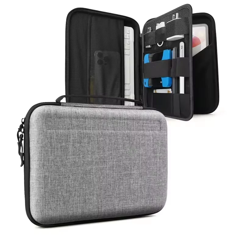 Hard Tablet Sleeve Case for Ipad Protective Portfolio Organizer Bag for Surface Pro 9/8/X/7/6/5, Pens, Cables, Electronics