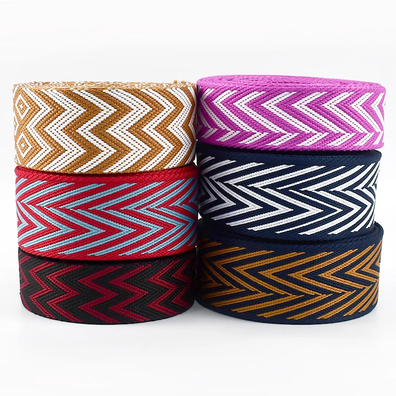 Deepeel RD197 RD200 38mm 50mm DIY Polyester Cotton Webbing Jacquard Webbing  Band Clothing Shoes And Hats Decorative Accessories