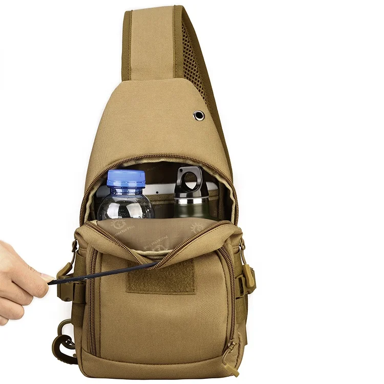 Manufacturer Custom Multi-purpose Waterproof  Outdoor Messenger Bag Sling Shoulder Bag Camouflage Tactical Chest Bag