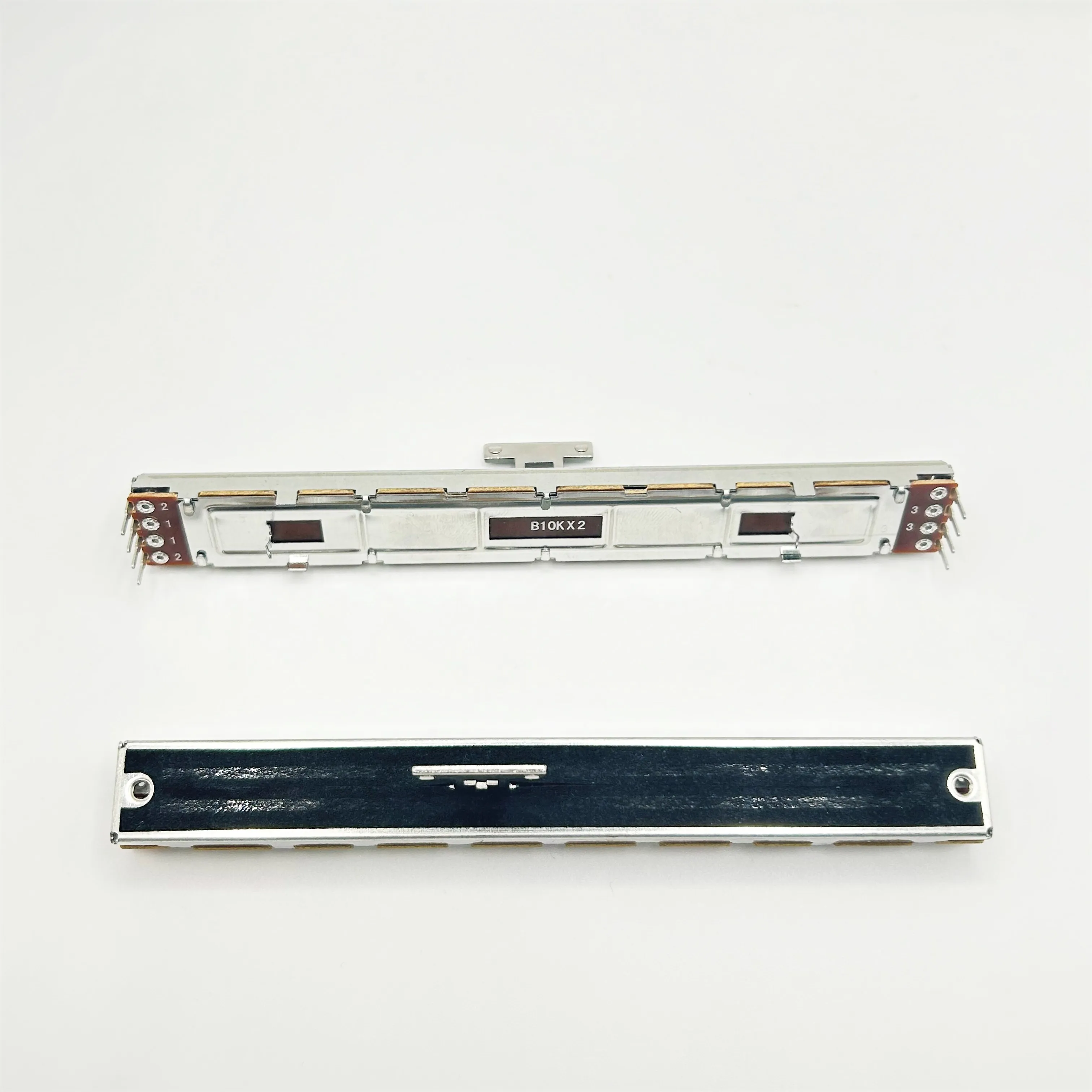 128mm Travel Factory OEM ODM Dual Ways Metal Shaft 100mm Traveling Slide Potentiometer Linear Taper B10K