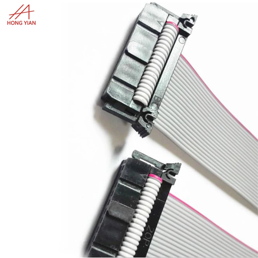Custom Pitch 2.0mm 2.54mm IDC Socket 30pin 24pin 16pin Flexible Wire Harness Ribbon Flat Assembly Cable