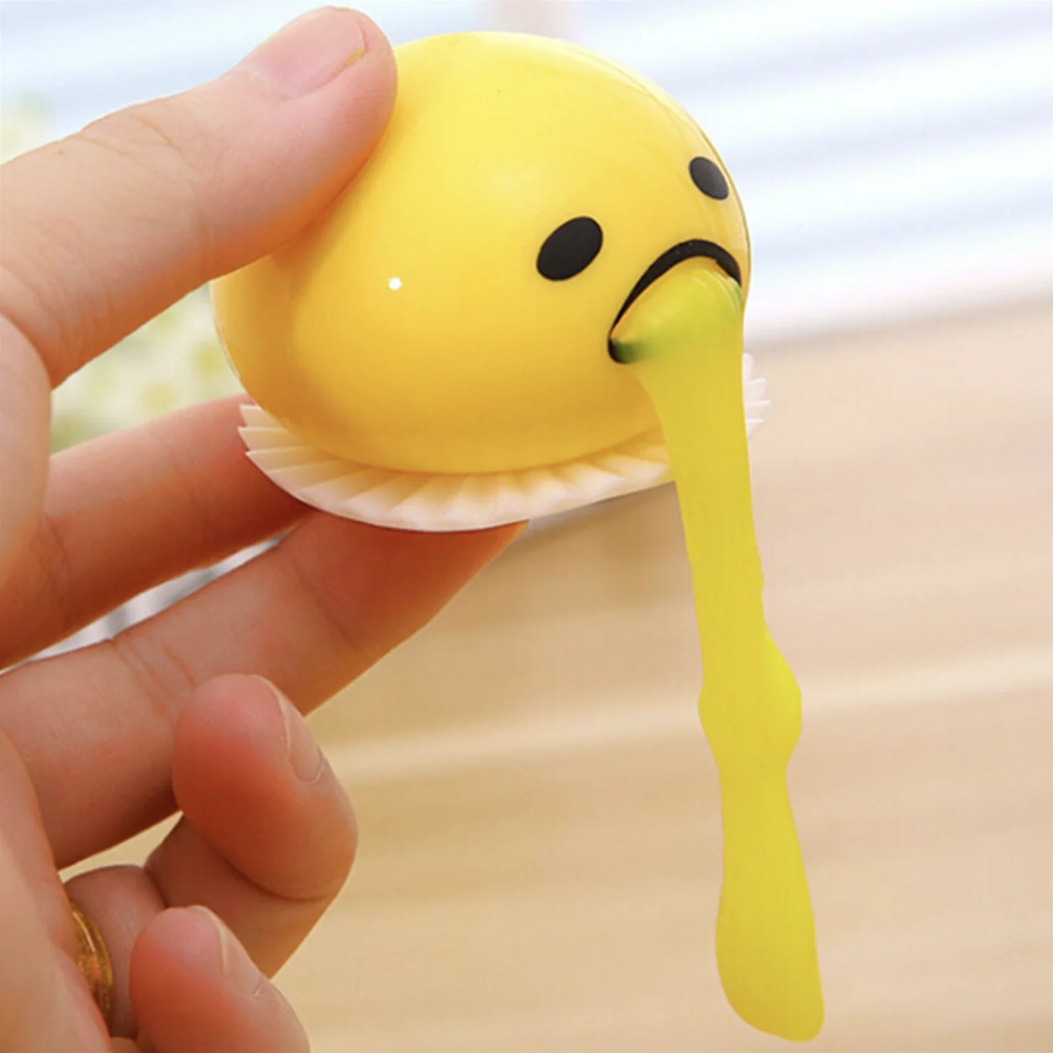 Fidget Toy Egg Yolk Anti Stress Reliever Relief Fun Gift Yellow Lazy Egg Joke Toy Ball Egg Squeeze Funny AntiStress Gift