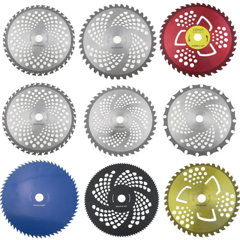 Mower blade, 40 teeth, 60 teeth, 80 teeth alloy saw blade, lawn mower, lawn mower, saw blade accessories