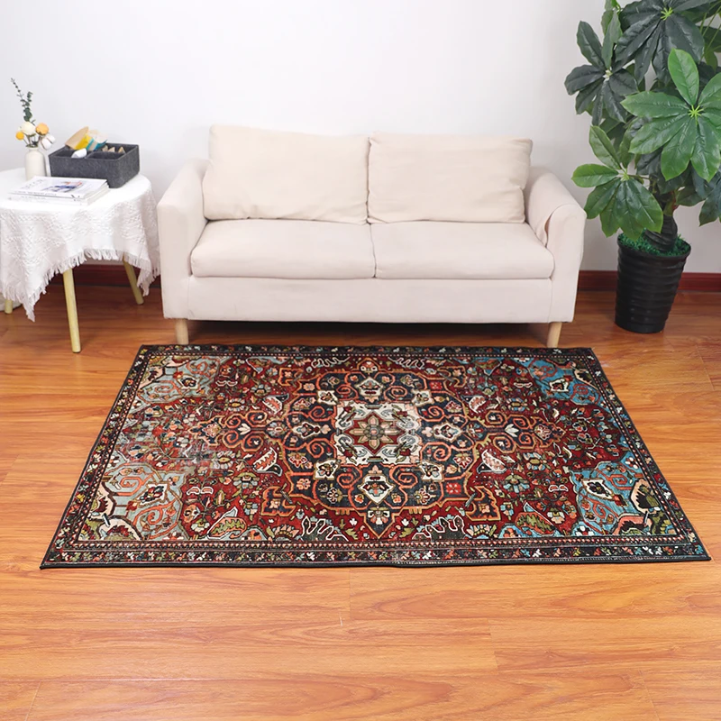 Classic and traditional faux fur persian rug indoor luxury rugs and carpets for living room
