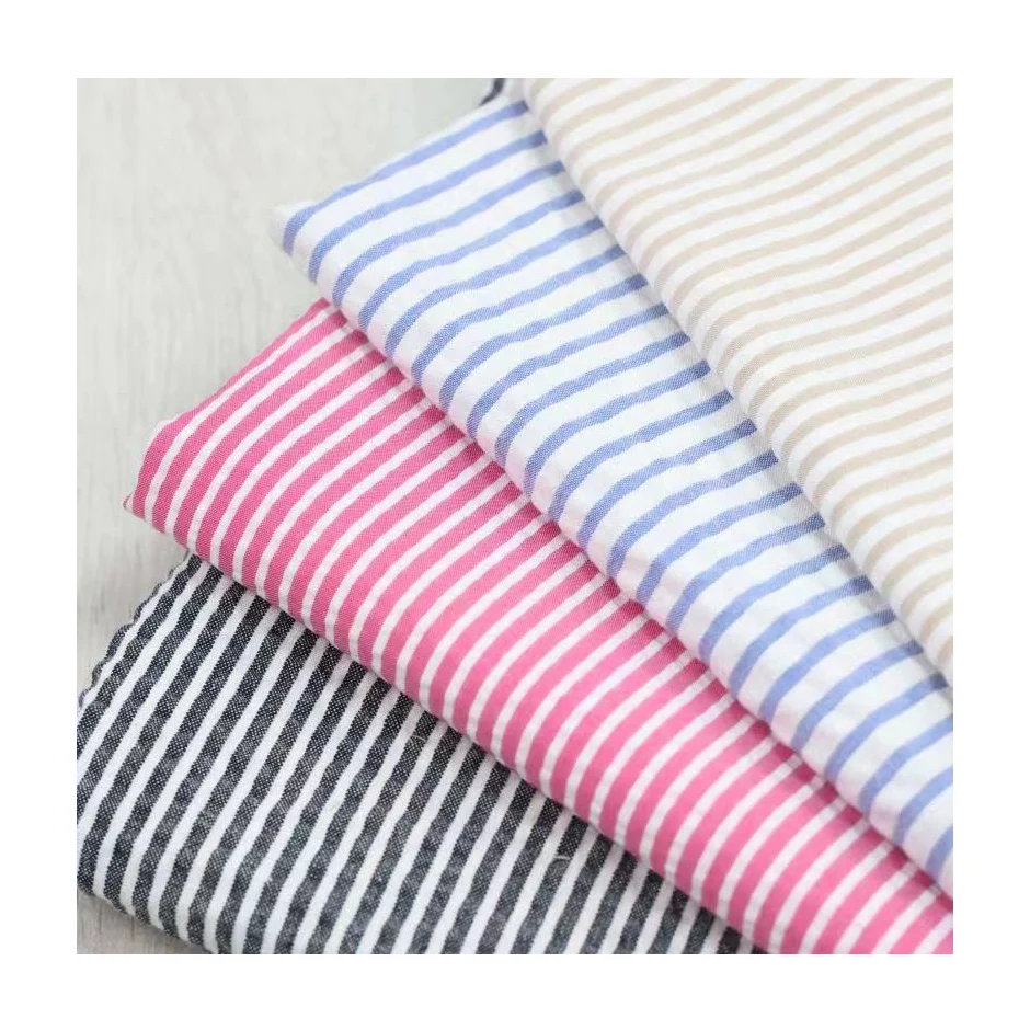 Популярная элегантная окрашенная хлопчатобумажная ткань для рубашек