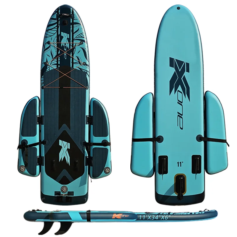 Canoe/Kayak Drop Stitch Folding Fishing inflatable collapsible fishing paddle Canoe/Kayak for ocean lakes rivers