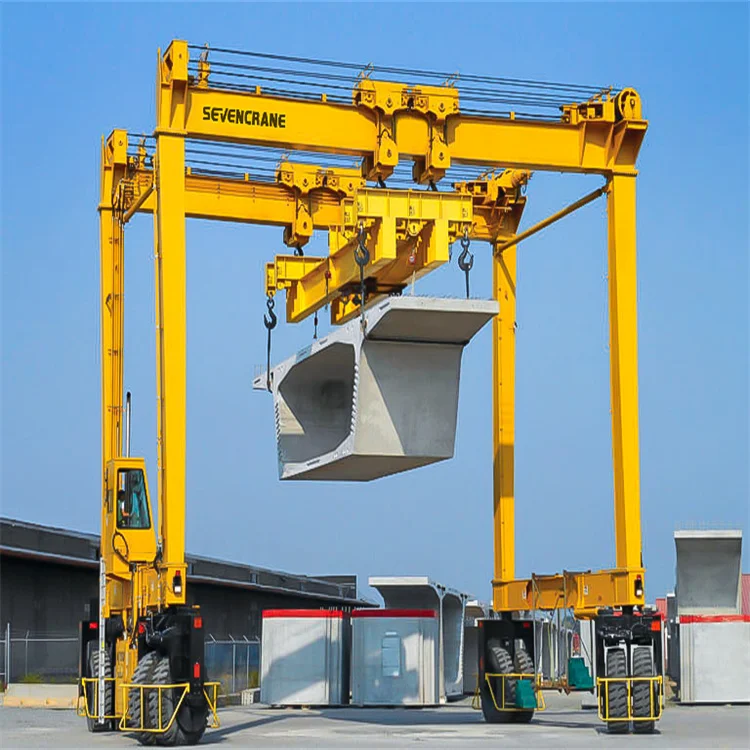 RTG Type 40 Ton 45 Ton Container Lifting Rubber Tyre Container Gantry Crane 60 Ton Straddle Carrier Price