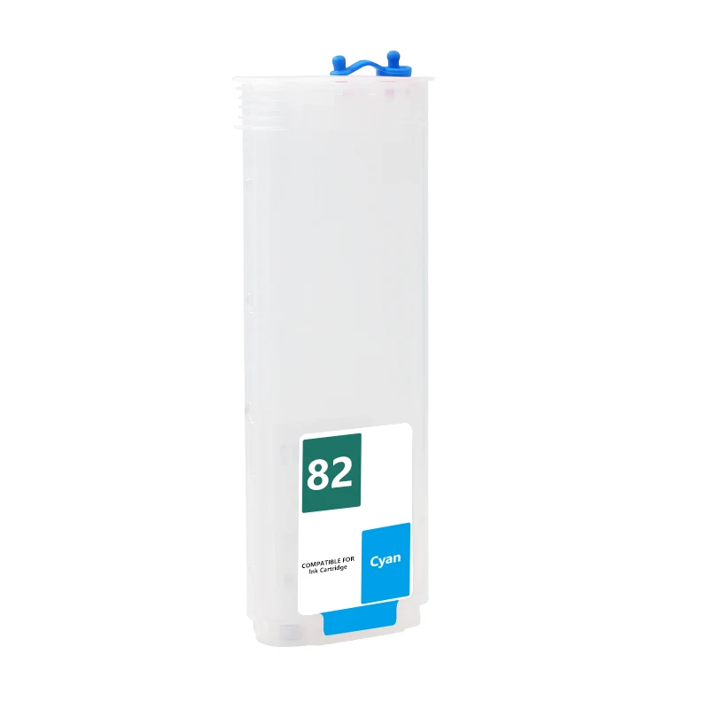OCBESTJET 280ML 10 82 For HP Designjet 500 Reset Chip Cartridge Empty Refillable Ink Cartridge With Chip For HP 500 800 Printer
