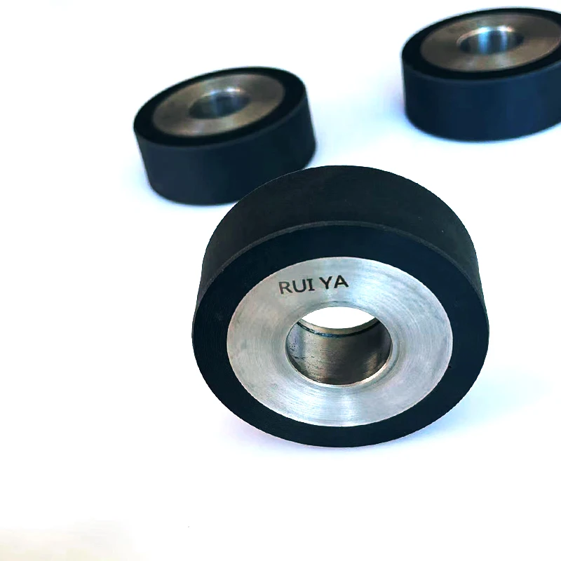 Factory Direct High quality black rubber wheel pulley rubber roller