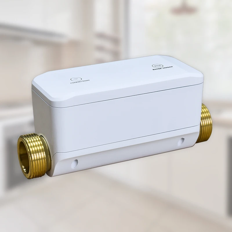 wifi intelligent remotely control water valve app flow rate/water pressure/shut off smart water monitor