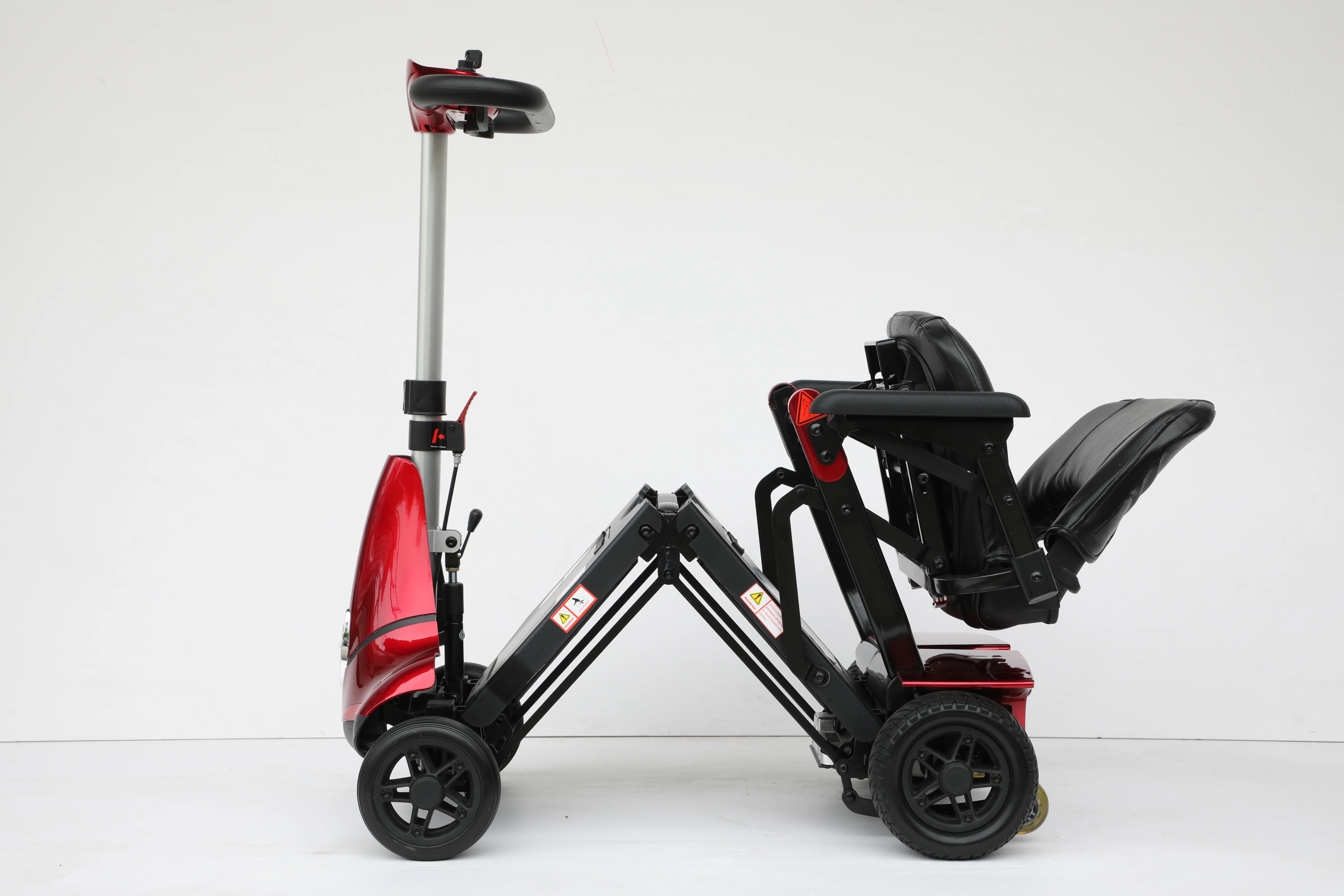 CE certificate one seat 8KM/H 15KM endurance folding mini electric scooter electric 4 wheel handicapped scooter