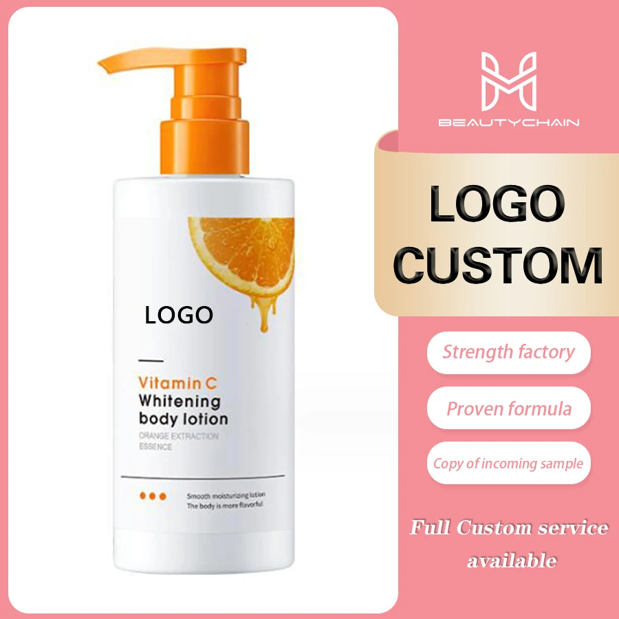 MLM custom makeup  High Quality body cream Moisturizing Nourishing Lightening Cream Natural Skin Whitening Vitamin C Body Cream