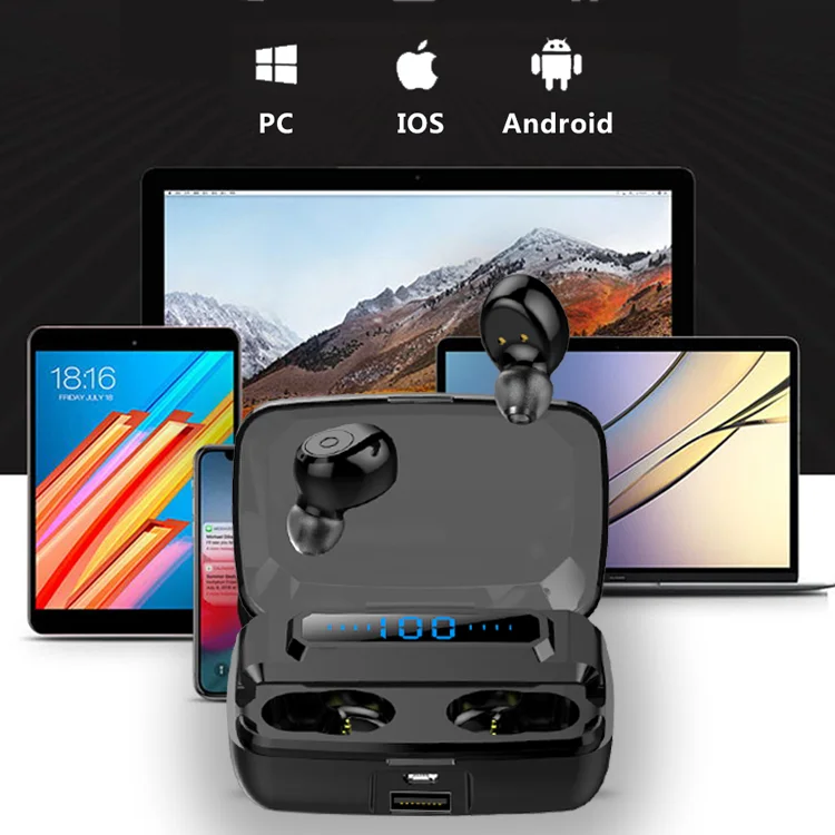 Bluetoothes 5.0 Wireless Earphone with Charging Case for Android from Leadstar Konsta Manufacture