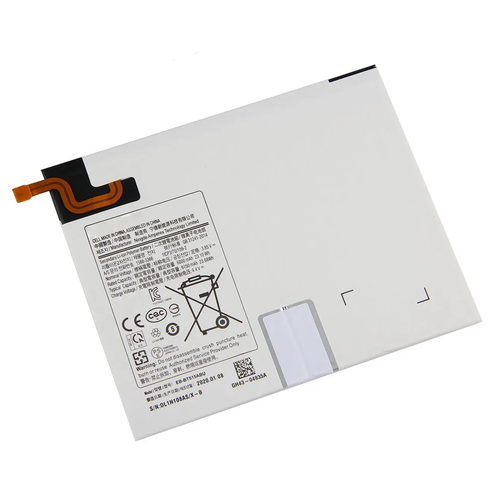 Original Battery EB-BT515ABU For Samsung GALAXY Tab A T510 100% New Original Genuine Battery 6150mAh+Free sample