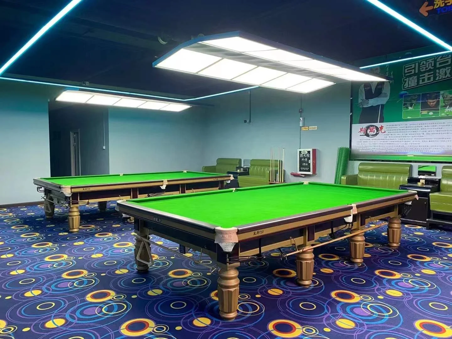 Full Size Slate Snooker Table 12ft Professional Solid Wood English Billiard Snooker Pool Table with Accessory