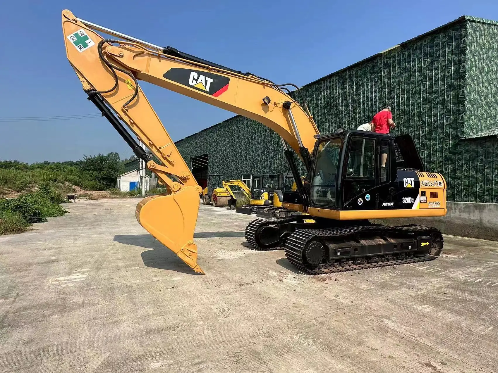 second hand CAT big and large excavator 320D used cat 320D 326D crawler excavator with winch FOR SALE
