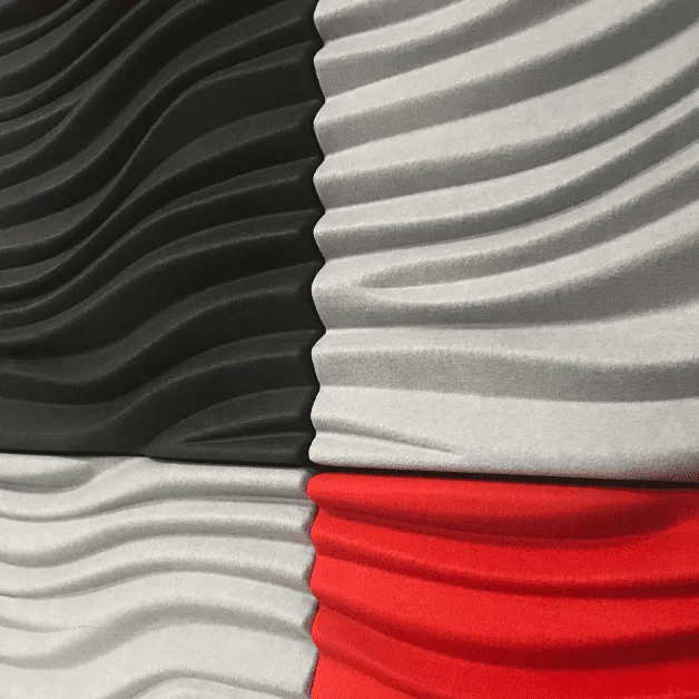 Modern Design 3D Polyester Fiber Wall Acoustic Panel Sound Absorbing Material for Hotel Use