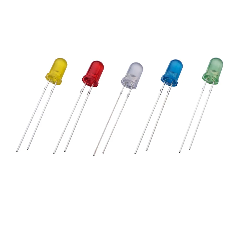 5mm led diode orange color 15 degree 30 degree led 5mm diffused free sample