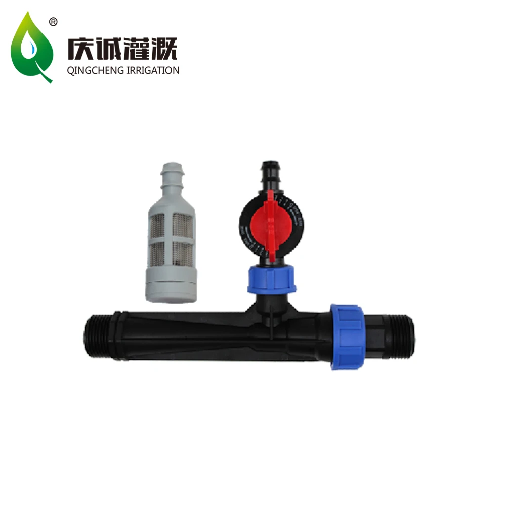 1.5 Inch Venturi Fertilizer Injector For Drip Irrigation Agricultural Fertilizers