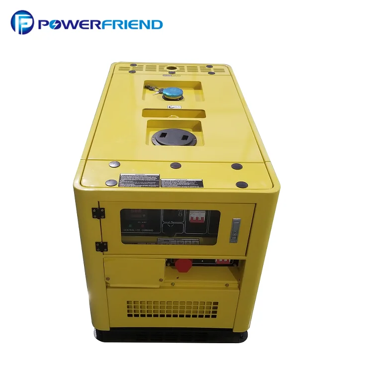 12kw 15kva power air cooled small silent diesel 15 kv generator with double plug