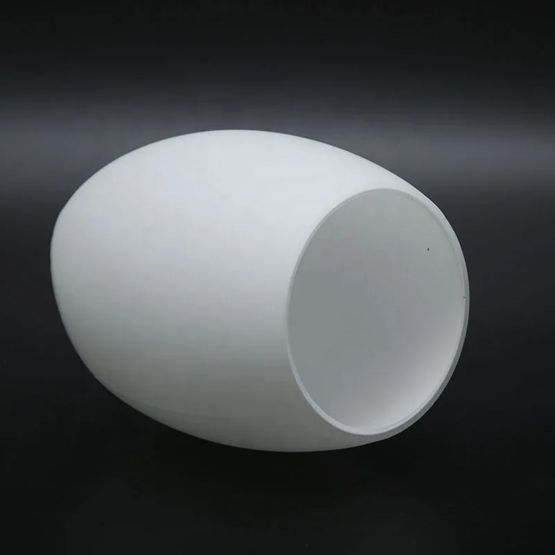 Handmade Luxury Blown Opal Glass Light Fixture Modern Rustic Chinese Style Replacement Shade for Bathroom and Room Dome Lamp