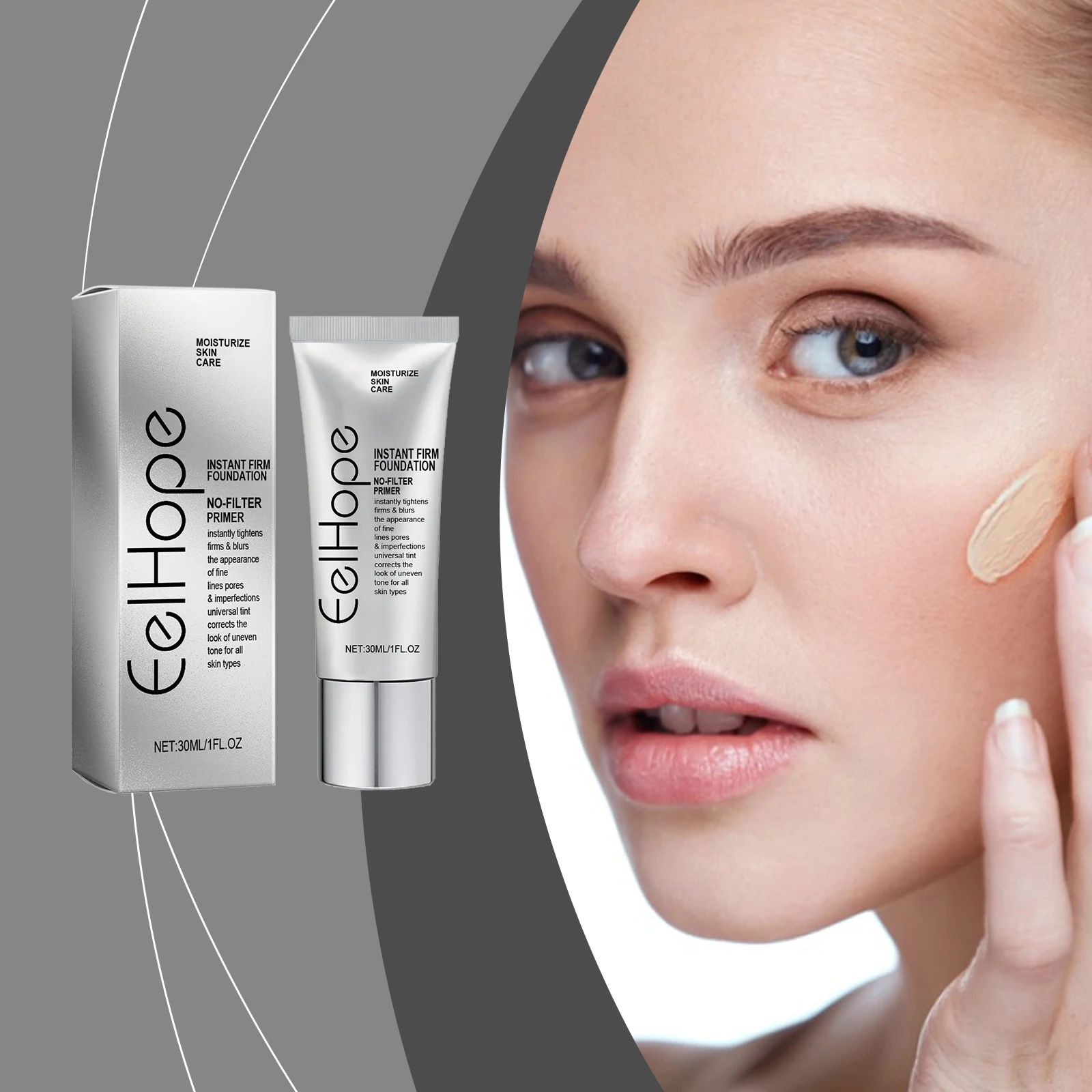 OEM/DEM EELHOPE Instant Firm Foundation   Whitening Makeup Cream r   Moisturizing liquid concealer foundation