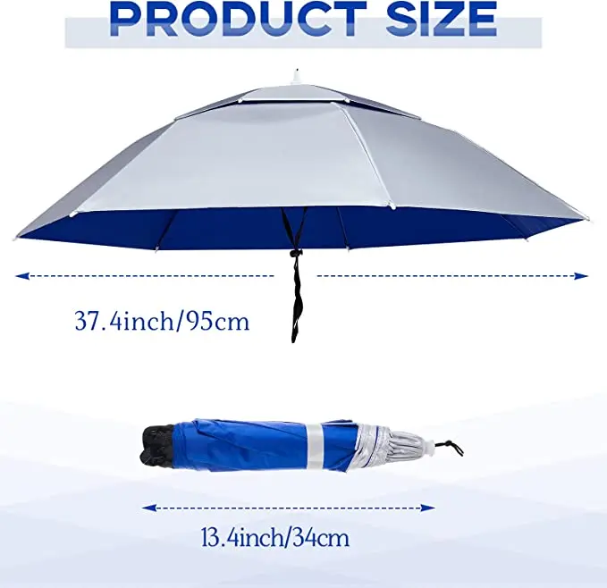 China promotional wholesale helmet umbrella hat mini sun head golf fishing camping colorful headwear hat umbrella parasol hat