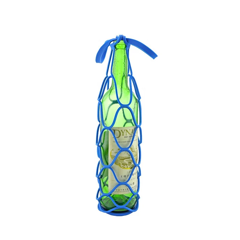 Simple soft silicone red wine tea can set net Carry silicone bottle case Multifunctional wine bottle bag