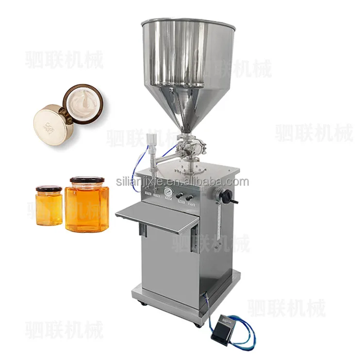 SILIAN semi-automatic Pneumatic piston metering cosmetics Water milk ointment Filling machine