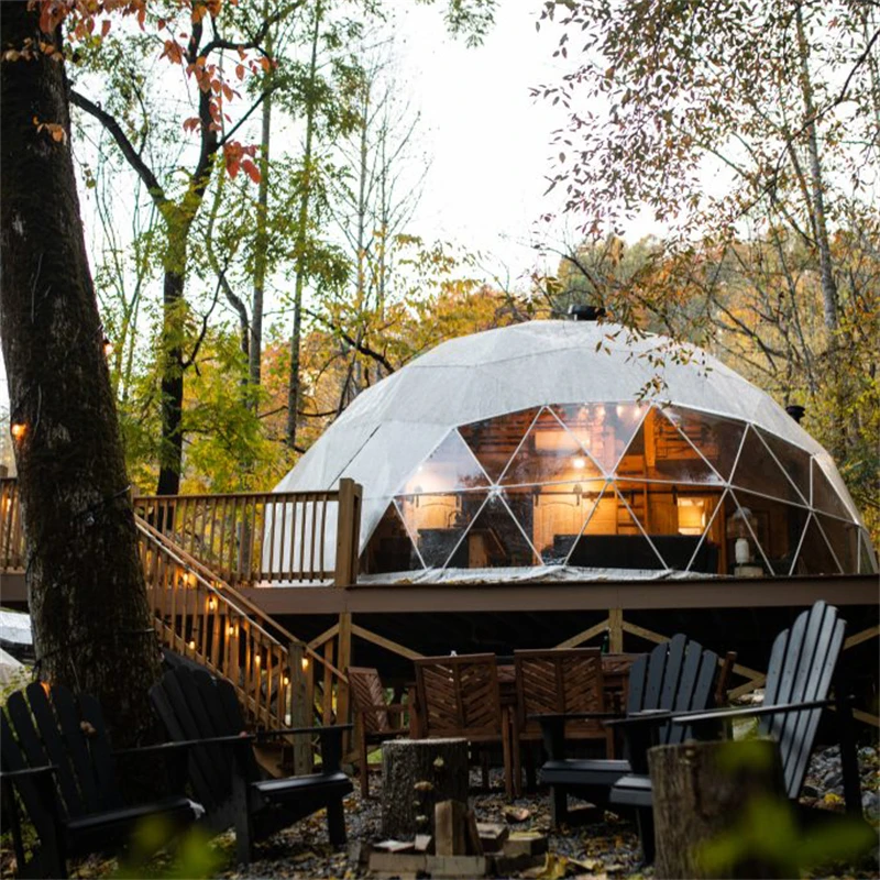 Full House Igloo Prefab Demo Pcv Sphere Waterproof Transparent Hard Shell Desert Geodesic Dome Tent