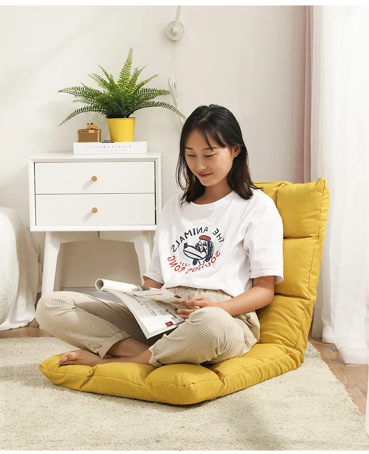 
Adjustable Lazy Sofa Single Floor Tatami Foldable Sofa Bed Recliner Chair 