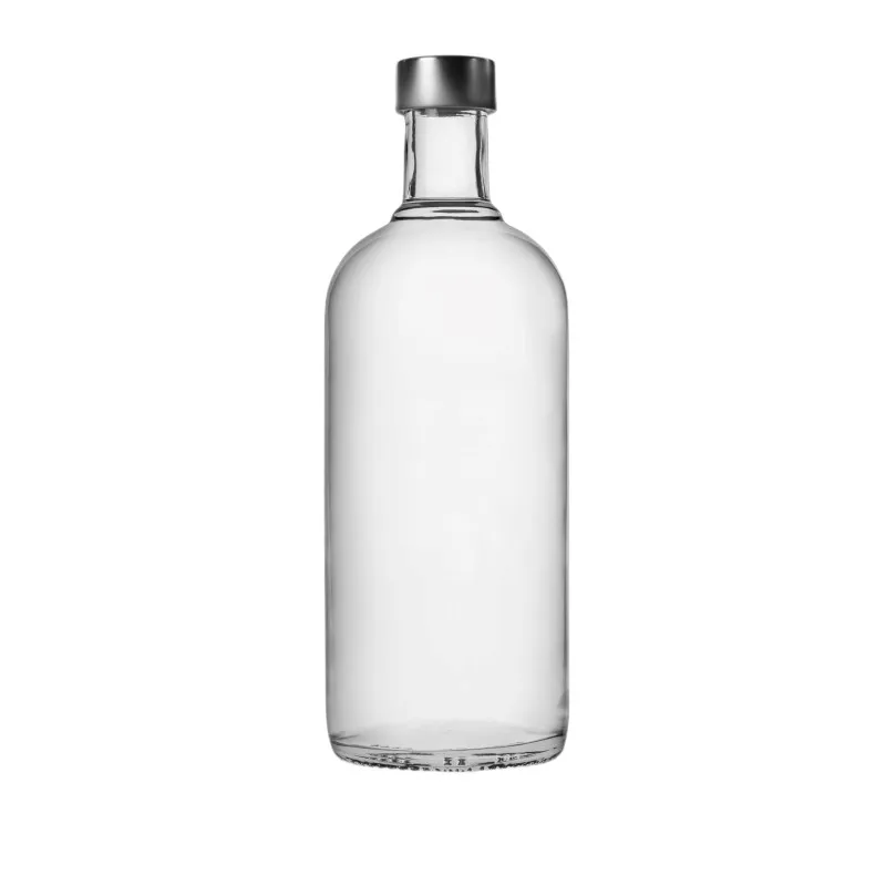 Hot Selling Clear Glass Whiskey Bottle Cork Spirits Glass Bottles for Wine Vodka Glass Bottle