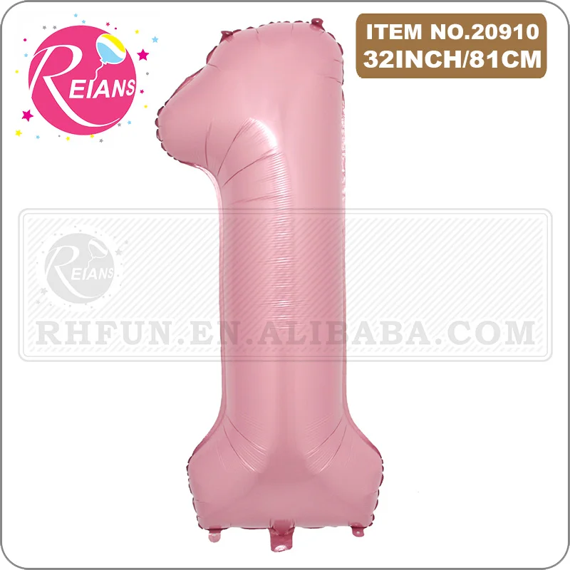 32 inch Pink Foil Number Balloon 0 1 2 3 4 5 6 7 8 9 Anniversary Birthday Party Baby Shower Wedding Decoration Festival Ballon