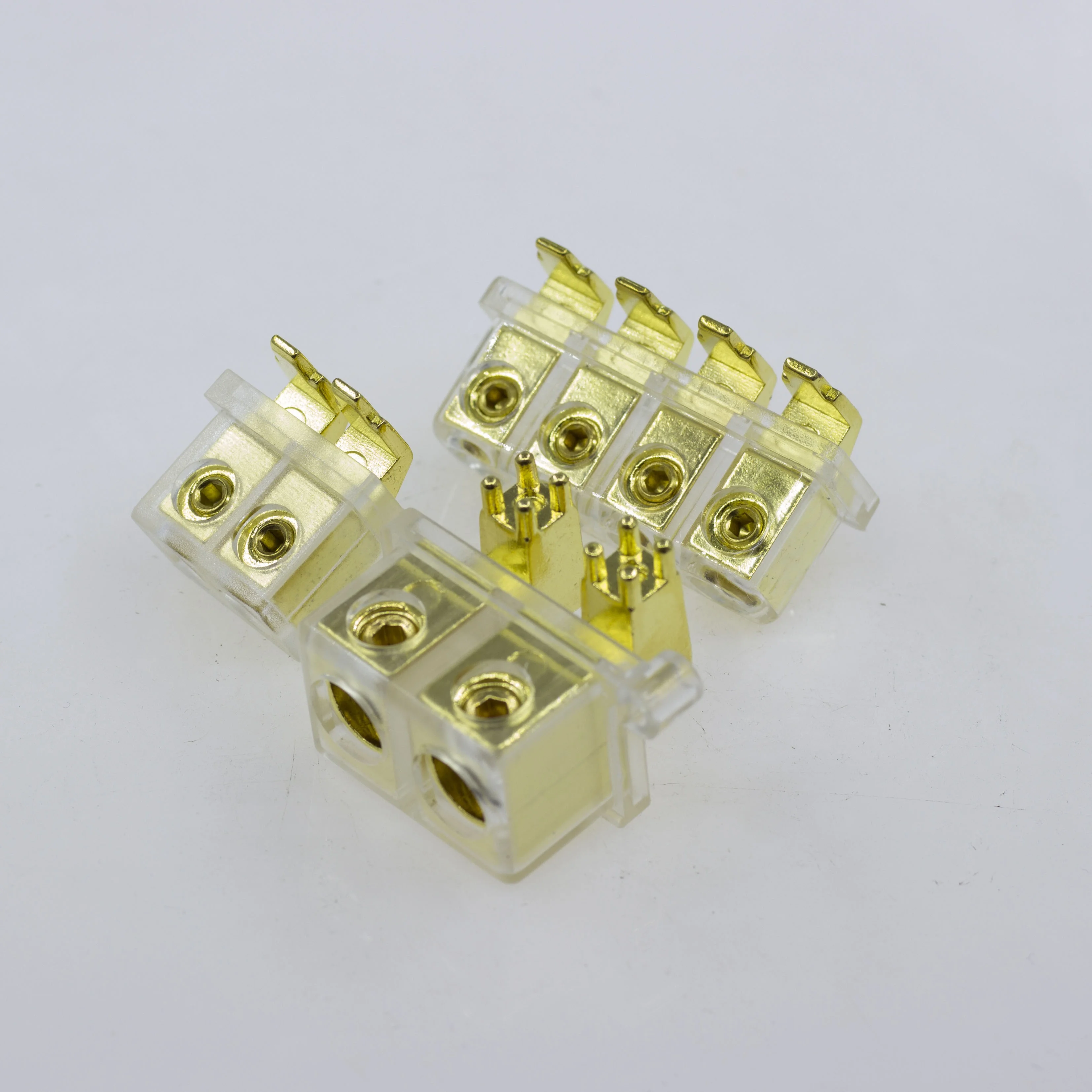  Позолоченные клеммы усилителя 4P pcb паяльный терминал