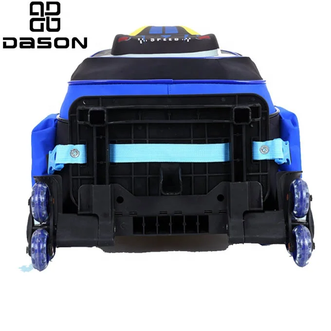 New 3D Rolling Bookbag for School,Rolling Backpack for Kids with Removable Wheels,Trolley School Bag Boys and Girls