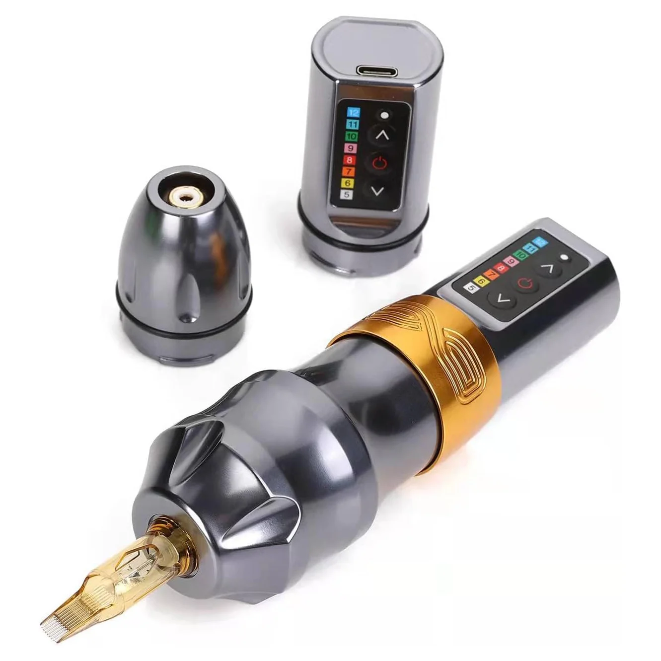 Tattoo Pen Double Lithium Battery Wireless Machine Cordless Tattoo Guns Secant Fog All-in-One Tattoo Gun With Extra Battery