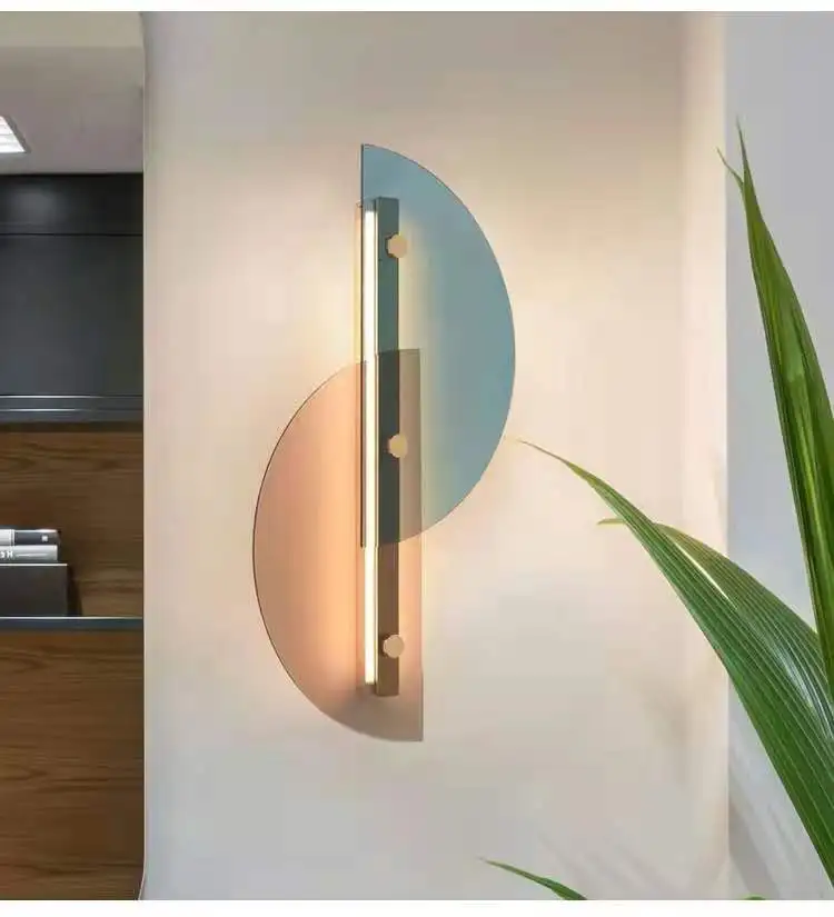 2021 Hot modern indoor glass  wall lamp sconce
