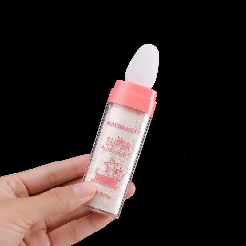 highlight fairy shadow pink glitter delicate contour stick brighten full body pat powder