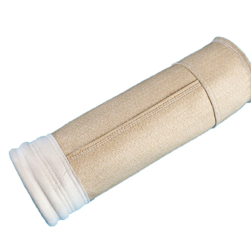 Needle Punched PPS P84 PTFE dust felt filter sock filter supplies for cement filter bag fabric