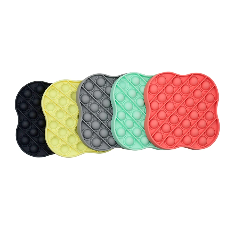 
Amazon Hot Sale Silicone Anxiety Relief Stress Reliever Autism Toy Push Bubble Fidget Sensory Toy 