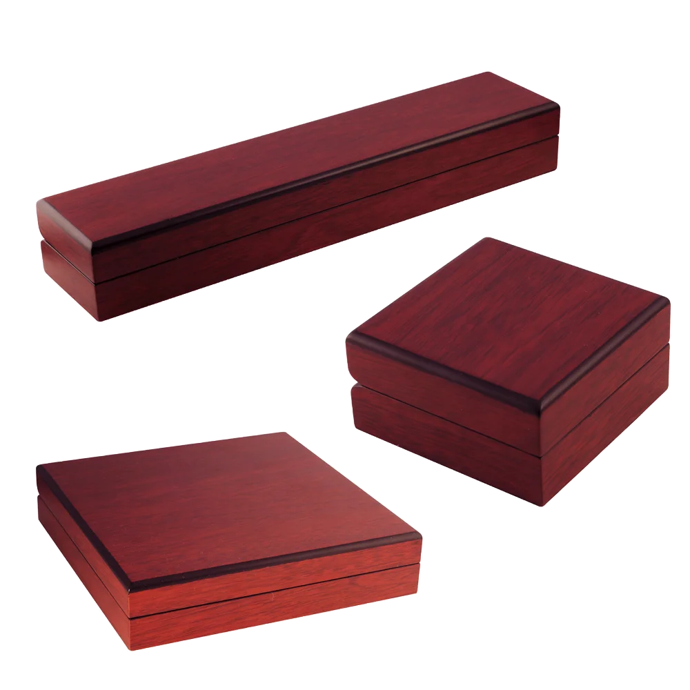 wooden finished jewelry packaging box luxury jewellery gift box jewellery box for gift