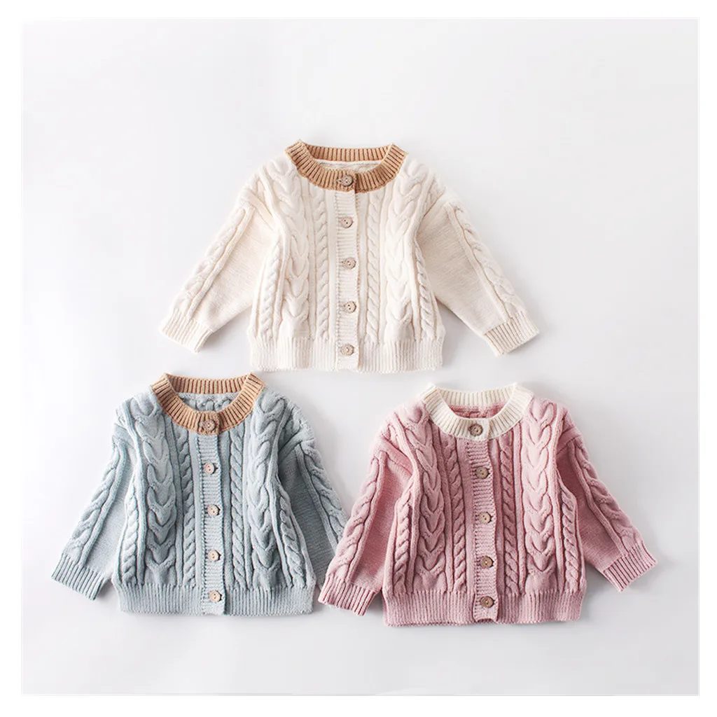 Wholesale kids sweater Infants & Toddlers baby sweater for girls knit sweater cardigan ENG002