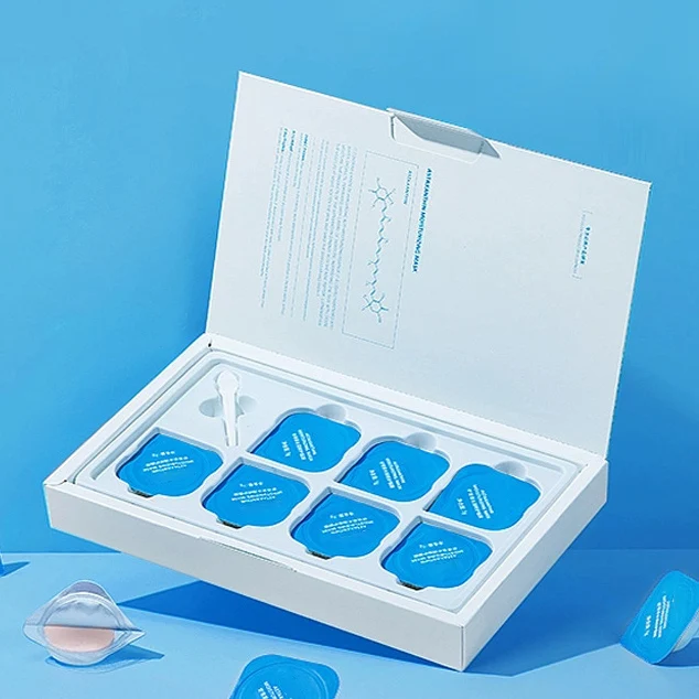 Custom printing Luxury White Cardboard Skin Care Eco Friendly Folding Cosmetic Paper Box Packaging